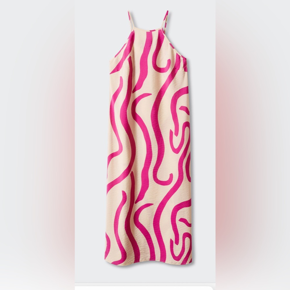 Printed cut out detailed dress